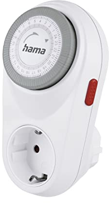 223302 MECH.TAGESZEITSCHALTUHR CURVED, Weiß