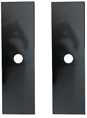 SEIWEI Lot de 2 lames de coupe pour tondeuse à gazon 2T en acier avec trou intérieur de 25,4 mm, lame universelle pour débroussailleuse - Rectangulaire