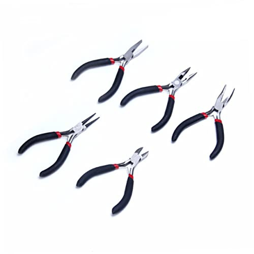 COHEALI Mini Alicates De Joyería y Precisión 5 Pulgadas, Acero Resistente, Mango Antideslizante, Para Bricolaje y Reparación De Cables, Herramienta Adecuado Para Artesanía y Joyería, Uso Profesional