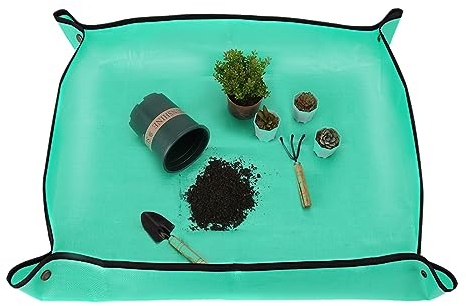 Asktree Große Pflanzen-Umtopfmatte für Zimmerpflanzen, Umpflanzen und Blumenerde, 100,3 x 74,9 cm, wasserdicht, faltbar, Schmutzpflanze, Blumentopf, Sukkulenten, rechteckig, Pflanze, Gartenarbeit,
