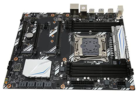 Cuifati X99 D8 DDR4-Mainboard mit 8 DDR4-Speichersteckplätzen, Unterstützung LGA2011 V3 V4, 32 GB Datenübertragung, Digitale Diagnosefunktion, Grafikkartensteckplätze,