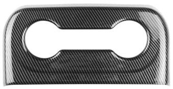XIBANY Autoteil Carbon Fiber Style Rear Water Cup Frame Cover for Chevrolet for Suburban 2021 2022 2023 Car Interior Decoration Autoteil