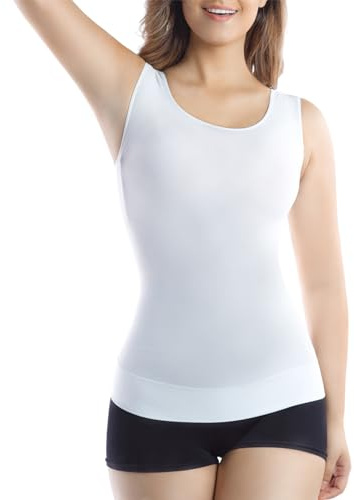 +MD Camisole Tops for Women, Light Compression Shapewear Tank Tops for Tummy Waist and Hips Control