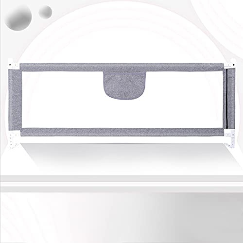OHMG Bettgitter 150cm Bettschutzgitter Kinderbettgitter für Kinder Babybettgitter Klappbar,Kinderbett Kinderbettschutzgitter Rausfallschutz,Bett&Elternbett,Rausfallschutz Bett