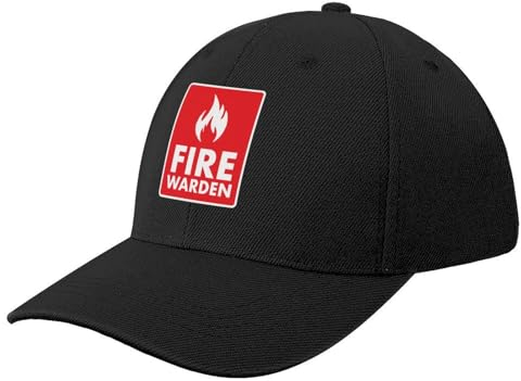 WVVCXCC Unisex und modische Fire Warden Baseballkappe Benutzerdefinierte Kappe Bommelmütze Männer Luxus Damen Sport Outdoor-Geschenke