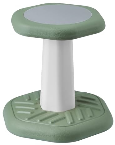 VEVOR Kids Wobble Chair Active Chair with Sponge Cushion, Wobble Stool Improves Focus, Posture and Calm Children, Ideal for Schools and Preschools, Age 3-7, Green
