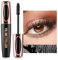 Wimperntusche Wasserfest, 5D Mascara Schwarz für Extreme Länge & Volles Volumen, Wasserfest & Wischfest Mascara mit Wimpernverlängerndem Effekt, Schweißfest & Langlebig Augen Makeup, Lash Verlängerung