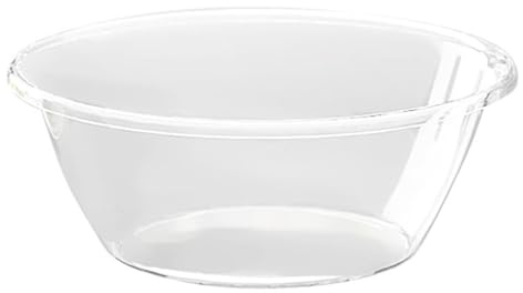 MOZUO Large Mixing Bowl Clear Plastic Bowl Kneading Bowl Mixing Bowl Salad Bowl for Food Preparation, Serving, marinating, Mixing (Large Size)