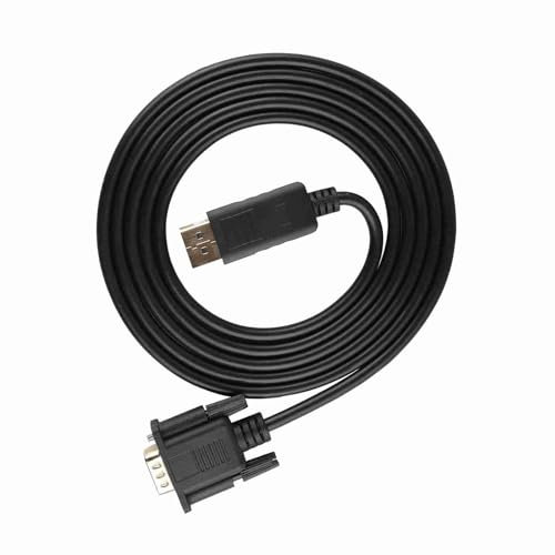 AKLOSIPY Convertitore Cavo Displayport a Vga HD 1080P da 1,8 M per PC Laptop Displayport Porcable Cavo USB a Vga Cavo Displayport Vga Fino a Cavo Vga Cavo Video a Vga Cavo Vga a Cabina Vga