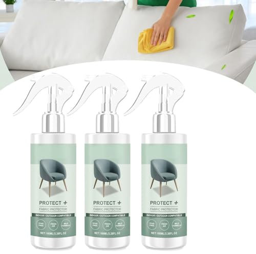 Protector Multiusos + Protector de Tejidos, Spray Repelente de Agua para Tejidos y Tapicería, Spray Protector de Tejidos para Muebles, Secado Rápido, Larga Duración, Sin Residuos (3pcs)