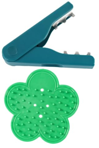 YARNOW Outil à Arracher Les Épines Et Feuilles De Rosier pour Fleuristes Et Jardinage, 2 Pièces en Abs Et Métal Léger, Vert Et Bleu, Outil D'arrachage Pratique pour Rosiers