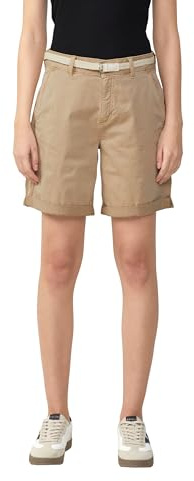 s.Oliver Shorts mit geflochtenem Gürtel und Garment Dye