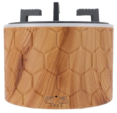 Diffusore Aromaterapia del Fuoco, Stufa 400 Ml di Olio Essenziale di Grano in Legno -diffuser con Telecomando per Casa (Spina europea 100-240V)