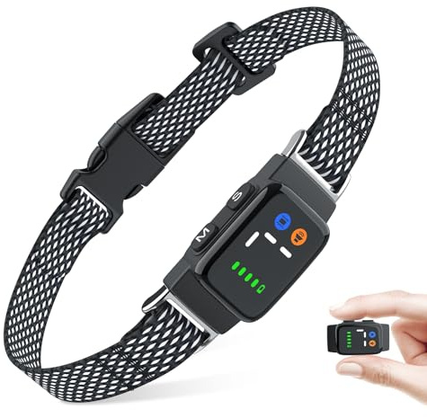 Jewyow Bark Collar, Anti Bark Collars for Dogs, Beep & Vibration, IpX6 Waterproof, Anti Bark Device Training for Small Medium Large Dogs, Dog Bark Collar with 7 Sensitivity Levels
