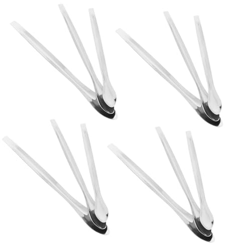 Gatuida 12 piezas Cucharas de Laboratorio Acero Inoxidable Cucharas Muestreo Reactivo Mezcla Precisión para Profesional