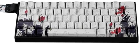 Touches MXes Style japonais 65 % Disposition OEM Profil PBT Matériaux colorants sublimations pour claviers GK68 RK68 PBT