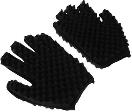 BIUDECO 2pcs Heat Resistant Curling Wand Gloves with Sponge Particles for Hair Styling Heatproof Hand Protection for Curling Wands and Flat Irons DIY Hairdressing Tool for Safe and