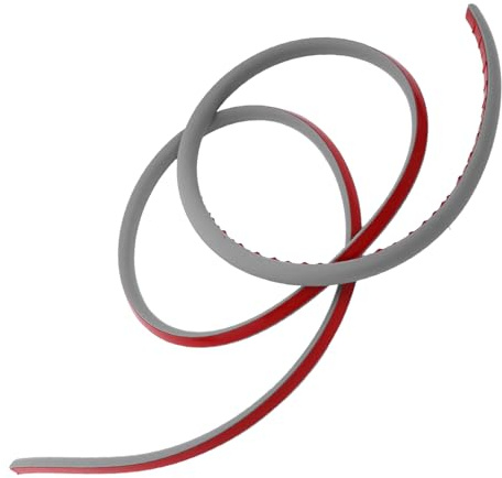 SMASOLO Moulure D’angle Flexible Adhésive Gris 2 M en Pvc, Barrière D’étanchéité pour Bain, Bande D’angle Quart de Rond pour Joint Mural Salle de Bain Cuisine
