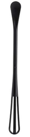 Wodsty Doppia Testa per Mini Frusta e Cucchiaio Spatola 22 cm ABS Utensile da Cucina per Mescolare Uova e Cuocere, Bianco o Nero