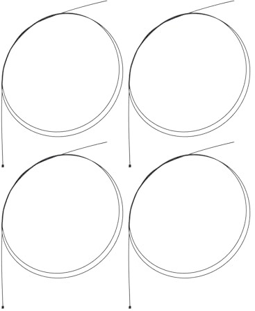 TOYZFRIENDY Lot de 4 Câbles de Dérailleur Vélo Route et VTT 16 M Noirs Câble de Transmission Haute Résistance pour Changement de Vitesse Précis Compatible Systèmes Frein et Dérailleur