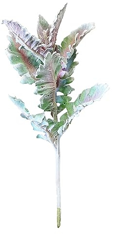 Taidda Simulation Flocking Silver Leaf Chrysanthemum False Flower Artificial Flower Home Decoration Green Plant Wall Bouquet for Wedding (Taidda43bgnow9vq-220119SH0144)