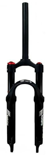BMX Cykelgaffel 20 24tum Luftfjädring 1-1/8 Rak Skivbroms 9MM QR 80mm Vandring HL/RL För MTB Hopfällbar Cykel 1780g(Black-HL,24'')
