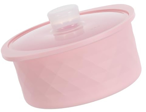 PERSELOSO Vaporera de Silicona para Microondas Tapa Reutilizable y Diseño Compacto Adecuado para Cocinar Alimentos para Bebés y Pescado en Cocinas Pequeñas