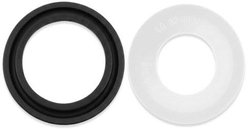 LBQUTN Set 2 Guarnizioni per Campana, Ricambi Vecchie Cassette WC Incasso, Kit Guarnizione Scarico WC Compatibile con 816.418.00.1 (63x32mm) e 240.282.00.1 (68x46mm)
