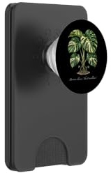 Monstera Thai Constellation plant illustration PopSockets PopWallet for MagSafe