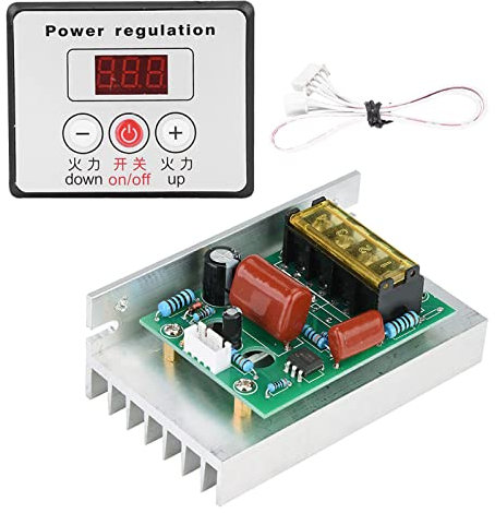 6000W SCR Régulateur de Tension Numérique Contrôle de Vitesse Variateur Thermostat AC 220V pour Poêles Électriques Chauffe-Eau Lampes et Petits Moteurs etc