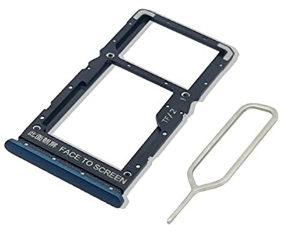 Eonpam Tiroir Carte SIM pour (Xiaomi Redmi Note 10 5G) Support Qualité d'origine Remplacement Plateau Memory SD Slot Carte SIM avec Aiguille SIM(Bleu)