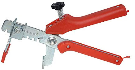 Lacosvi Alicate de Sistema de Nivelación de Azulejos, Pinza Niveladora Ajustable de Metal para Cuñas de 2cm, Herramienta Profesional de Pavimentación para Suelo y Pared