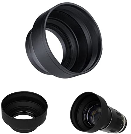 Kamera-Gegenlichtblende für Panasonic Lumix DMC-FZ1000 Kamera, Gummi, zusammenklappbar