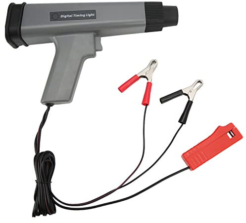 Timing Light, KIMISS Digitales Motor-Timing-Licht ABS Induktives Blitz-Timing-Licht 12 V Zündzeitpunkt-Licht für Auto-Motorrad-Marine