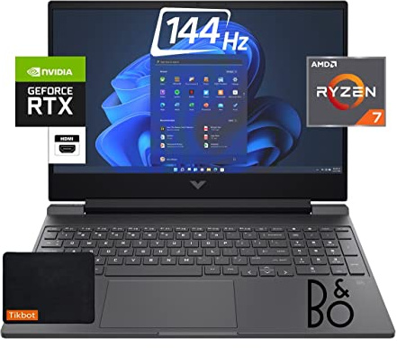 HP Victus 15.6 144Hz 1080p Gaming Laptop - AMD Ryzen 7 5800H GeForce RTX 3050 Ti Windows 11w/Mouse Pad (32GB RAM | 2TB PCIe SSD)