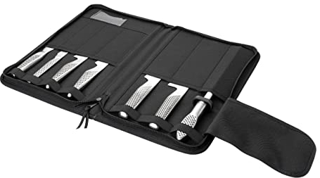 Global Knives G-66607/KD 7 Piece Knife Set and Case, CROMOVA 18 Stainless Steel
