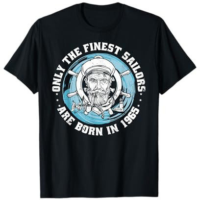 Segler Jahrgang 1965 Geburtstag Segelboot lustige Segeln T-Shirt