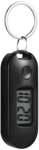 Mikikit Porte-clés montre électronique pour étudiants silencieuse horloge numérique suspendue porte-clés portable pour à dos accessoires et transport quotidien