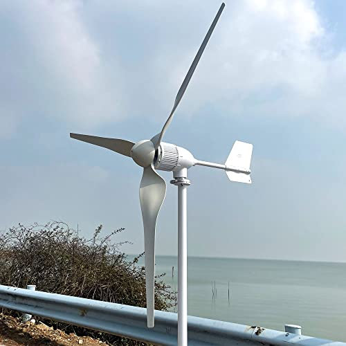 Kit de generador de turbina eólica de 2000 W, generador de energía eólica de 48 V, 3 aspas, sistema de energía libre para el hogar, jardín, terraza, motor marino, chalet, barco