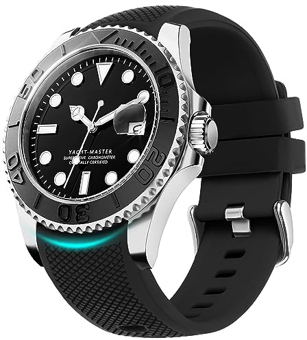 Fullmosa Silikon Uhrenarmband 20mm für Runde Armbanduhren | Lückenloses Design für Smartwatches & klassische Uhren, Sportarmband mit zweifarbigem Look