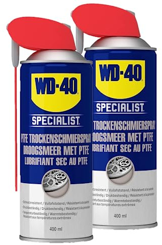 WD-40 Specialist PTFE Trockenschmierspray Smart Straw 2x400ml | PTFE Spray