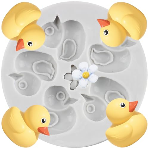 MINFEIDMS Duck Silicone Moulds Duck Fondant Mould | Cake Decorating Cupcake Topper Candy Chocolate Gum Paste Polymer Clay