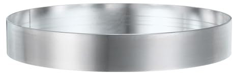 sourcing map Round Cake Ring 5.12 x 1 Inch Seamless Stainless Steel Pastry Mousse Dessert Ring Mirror Coating for Baking Cooking English Muffins Crumpet Making Tool