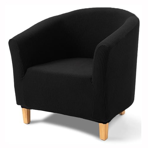Mswborml Modern Sesselbezug Stretch Clubsessel mit Elastischem Boden, Abnehmbarer Bezug für Cocktailsessel Clubsessel, Universal Cocktailsessel Bezug, Weich Clubsessel Bezug Waschbar,F