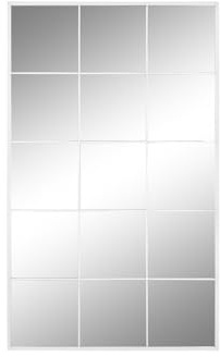 ESPEJO HIERRO CRISTAL 90X2X150 VENTANA BLANCO