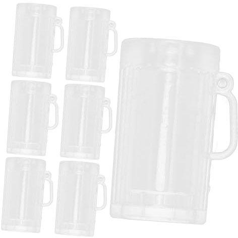 CHILDWEET Niedliche Mini-bierbecher 10 Stück Miniatur-biergläser Aus Kunststoff Eisbecher für Partys Miniatur-bierkrug-modelle Als Dekoration