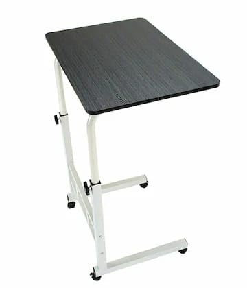 Zanbeel Laptop Desk On Wheels Portable Workstation Height Adjustable Tray Table Stand Multi-Use Home Desk For Elderly Over Bed Sofa Over Bed Table (Black)