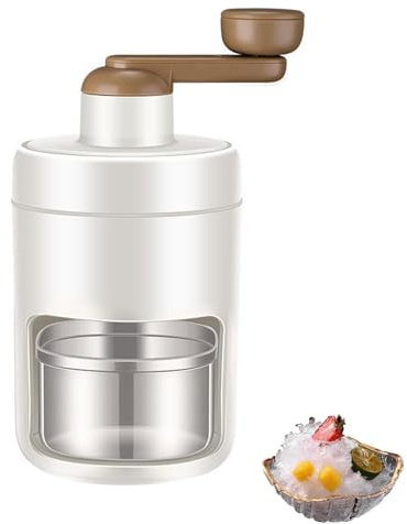 Household Mini Ice Shaver Crusher, Portable ice Shaver, Hand Operated for Snow Cone Making, Drink DIY Set, Creative Snowflake Machine Ice Cream Maker (1Pcs)
