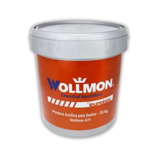 WOLLMON Pintura de acabado para Suelos de exterior e interior - Pintura acrílica especial para pavimentos deportivos y urbanos A31 - Verde RAL 6029 (20 Kg)
