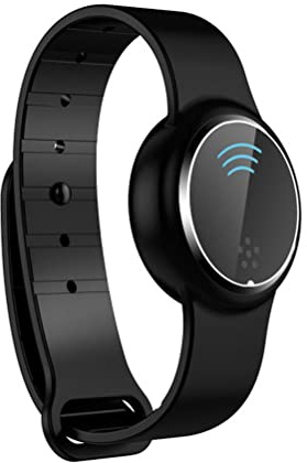 Gonetre Pulsera Repelente de Mosquitos Ultrasónica, Recargable por USB, Repelente Electrónico Inteligente para Exteriores, Interiores, Viajes, Niños y Adultos, Color (Tamaño Lateral de Plata Negra)